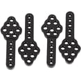 thumbnail image 1 of 4 piezas de soporte de amortiguador de metal CNC de la serie para ajustar la altura del soporte de ángulo para RC Car Axial SCX10 90046 D90 D110, negro, 1 of 5