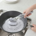 thumbnail image 4 of Kitchen Long Handle Cleaning Brush Dish Bowl Washing Sponge Liquid Dispenser, 4 of 12