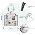 thumbnail image 7 of Cartoon Corgi Dog and Footprints Kids Aprons for Girls and Boys,Adjustable Neck Strap Toddler Aprons for Kids Cooking Baking, 7 of 7