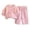 Pink, variant on HVOBTTY Toddler Girl's Solid Color Crew Neck Long Sleeve Sweatshirt Long Pant 2 Piece Casual Matching Outfit Suits