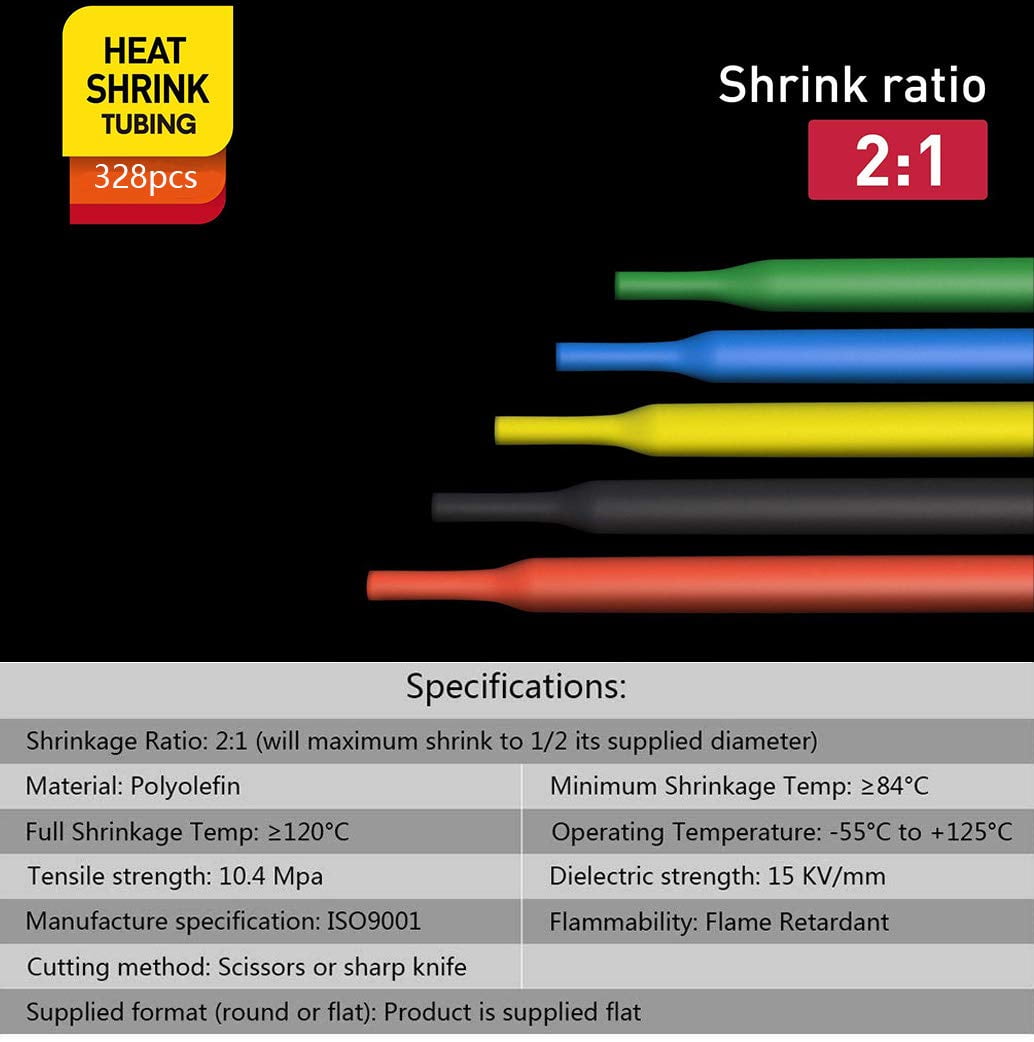 Heat Gun With 2:1 Heat Shrink Tubing Kit Hot Air Gun Kit For - Temu