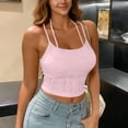 thumbnail image 4 of ShomPort Women's Padded Sports Bra Workout Running Camisole Crop Top with Built in Bra Active Yoga Bras for Women, 4 of 7