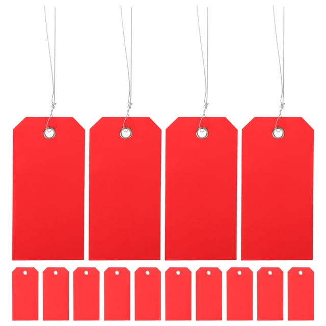 100 etiquetas de envío en blanco con alambre, etiquetas de equipaje de PVC grabables para identificación de maletas y mochilas, etiquetas colgantes de envío en blanco