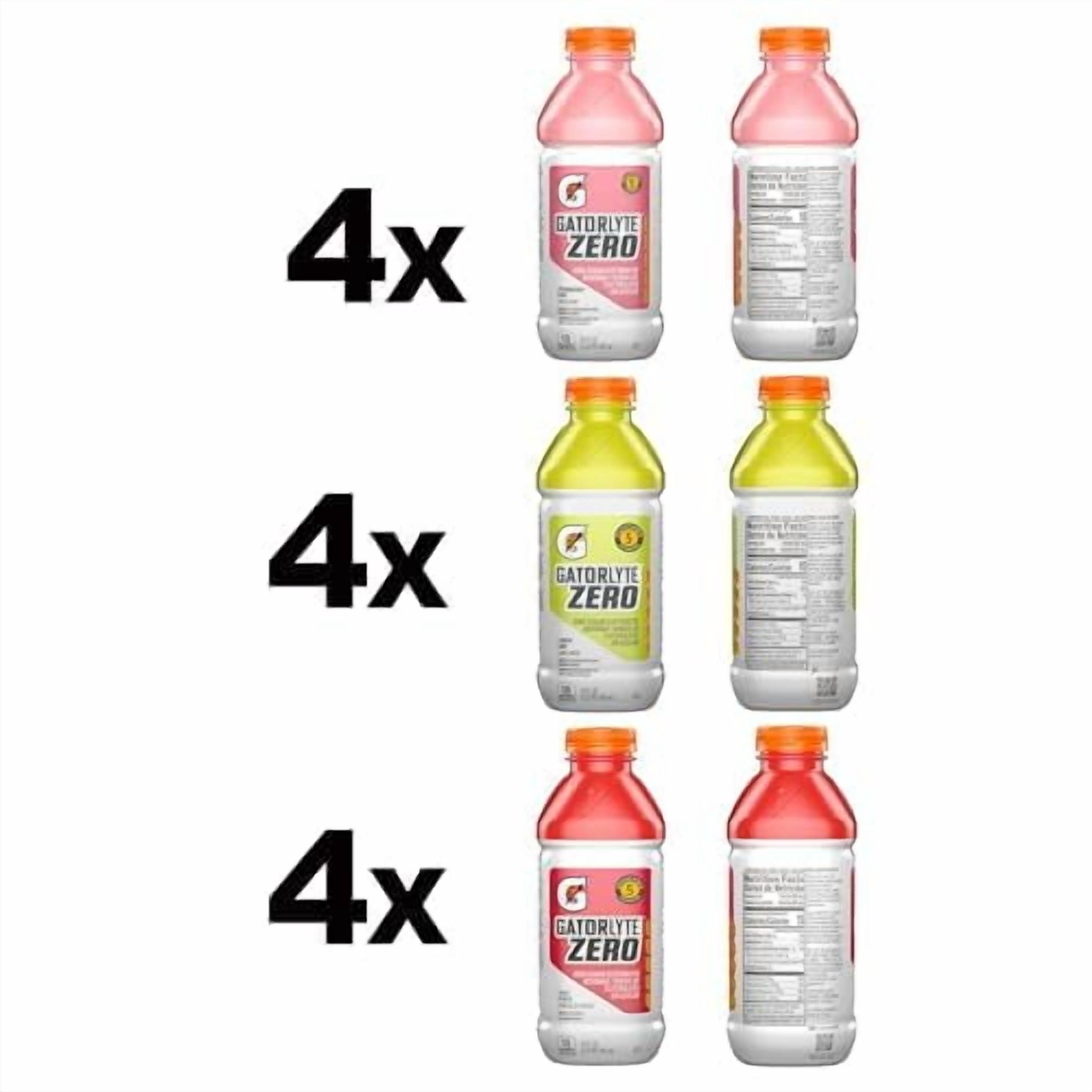 Gatorade Gatorlyte Zero Variety Pack, 20 Fl Oz (Pack of 12)