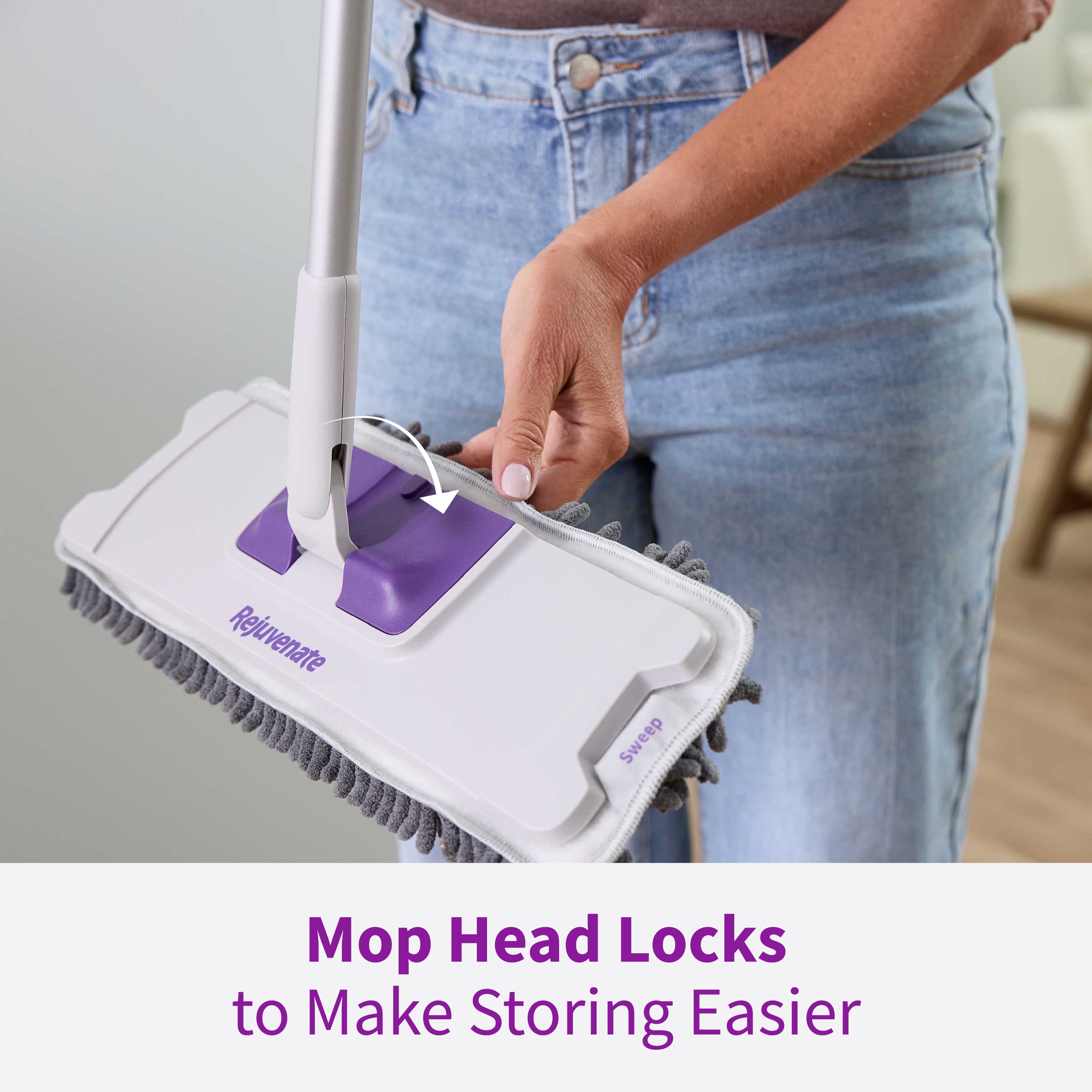 Rejuvenate PowerMax Multi-Surface Sweeper Mop, Includes 1 Sweeper Mop & 2 Sweep Pads, 1 ct