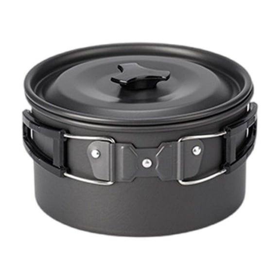Portable Camping Pots with Lid Outdoor Cooking Pots NonStick Camping Cookware for Camping Hiking Picnics Travel Backpack
