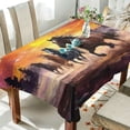 thumbnail image 4 of Horse Painting Rectangle Tablecloth Waterproof Polyester Table Clothative Stain Resistant & Wrinkle Resistant Washable Table Cover for Dining Table/Party/Camping 60x108 Inch Decor Gift, 4 of 7