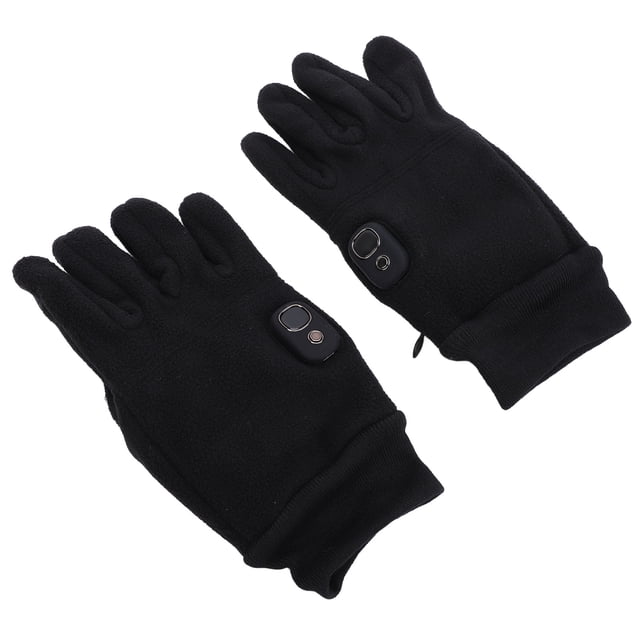 Guantes Calefactores De Invierno, 3 Niveles De Control De Temperatura Guantes Calentadores De Manos Diseño De Separación De Dedos De Calor De Doble Capa Desmontable Para Ciclismo