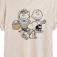 thumbnail image 3 of Peanuts - Group Easter - Juniors Ideal Flowy Muscle T-Shirt, 3 of 6