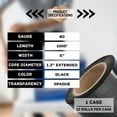 thumbnail image 3 of MMBM 12 Rolls - 5" x 1000' 1.3" Core Colored Mini Extended Core Hand Stretch Wrap Shrink Film, Black, 80 Gauge, 3 of 6