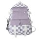 thumbnail image 1 of Mochila kawaii, mochila para estudiantes, mochila de gran capacidad, mochila para el campus con cuadros en blanco y negro, linda para niñas, 1 of 5