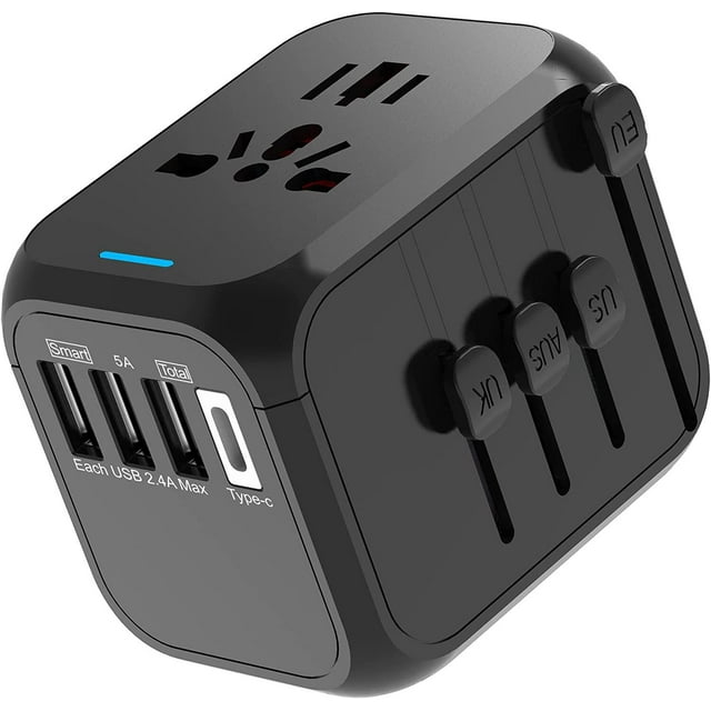International European Travel Plug Adapter - Universal Travel Plug Adapter Travelling Essentials to US EU