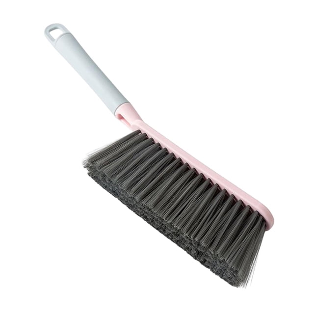 Cepillo de mango largo, regalo, práctico cepillo para polvo, artefacto de limpieza, banco Rosa