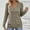 A168 Khaki, variant on Xdegoge V Neck T Shirt for Women Long Sleeve Tshirt Shirts Dressy Casual Work Tops Summer Fashion Blouses Tunic Loose Fit Tees