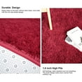 thumbnail image 4 of Homore Cute Fluffy Carpet Soft Washable Area Rugs for Bedroom/ Living Room Decoration, 4' x 5.9' Wine Red, 4 of 8