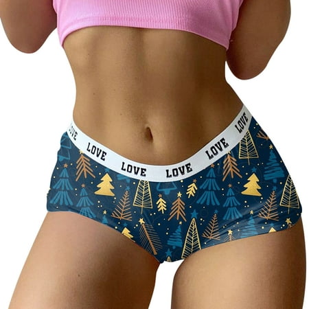 

IROINNID Hipster Underwear For Women At Hip Christmas Breathable Close Fitting Underpants Comfortable Briefs Graphic Prints Panties