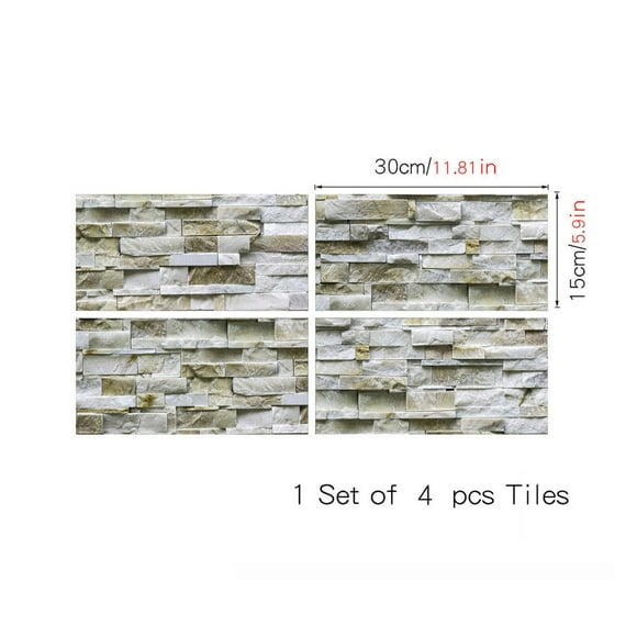 Simulation Wall Stickers Self-stick Kitchen Bathroom Decor