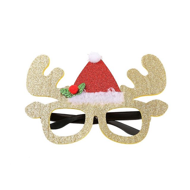 Venta al por mayor, nuevas gafas de Navidad para adultos y niños, regalos, suministros divertidos para fiestas, accesorios, gafas de Feliz Año Nuevo