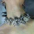 thumbnail image 2 of Exquisite Gothic Necklace Spike Rivet Detail Punk Style Neckchains Unique Collarbone Chain Fashion Jewelry Oranments, 2 of 5