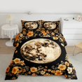 thumbnail image 2 of jejeloiu Retro Rustic Floral Full Comforter Set,Galaxy Planet Country Flower,Microfiber Reversible Decor For Teens,3-Piece, 2 of 8