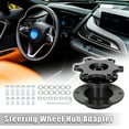 thumbnail image 2 of Unique Bargains Universal 6 Hole Car Steering Wheel Hub Adapter Quick Release Boss Kit Red Aluminium Alloy, 2 of 7