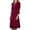 Wine, variant on Hvyesh Women Velvet Midi Dress V Neck Long Sleeve Tshirt Dress Elegant Retro Formal Cocktail Evening Party Dress with Belt