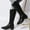 Black, variant on Babysbule Women's Boot Fashion Women's Winter Elegant Knee High Boot Black Brown High Tube Flat Heels Shoes