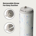 thumbnail image 4 of BOTTLE BOTTLE Insulated Water Bottle 24oz with Straw Lid and Handle for Sports Travel Gym Stainless Steel Water Bottles Double-Wall Vacuum Metal Leak Proof BPA-Free (Bling Bow), 4 of 6