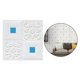 thumbnail image 1 of Panel de pared estéreo 3D para tejado, papel tapiz autoadhesivo para tejado, Panel de espuma, decoración para hogar, decoración de de Blanco azul Soledad Etiqueta engomada del techo del panel de pared 3D, 1 of 10