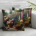 thumbnail image 3 of GOSMITH Flower Farmhouse Decorative Pillow Covers Spring Throw Pillow Covers Square Cushion Covers, 3 of 5