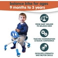 thumbnail image 5 of PalPlay Unisex Push & Pedal Ride-On Rubber Plastic Metal Blue, 5 of 5
