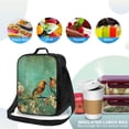 thumbnail image 4 of Xecao Retro Birds Print Lunch Bag - Durable, Double-Insulated Lunch Bag, Holds Lunch Box, Water Bottle, & Snacks,Leakproof Cooler Tote Bag, 4 of 7