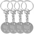 thumbnail image 4 of Miangastore 4Pcs Shopping Trolley Token Key Ring Trolley Token Coin Keyring Supermarket Shopping Cart Token Keychain, 4 of 9
