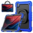 thumbnail image 5 of SaniMore for Lenovo Tab M9 9" Tablet 2023 (Model TB-310FU) Back Case with 360° Rotating Kickstand Holder Screen Protector Tri-layer Heavy Duty Drop-resistant Shockproof Cover, Black+Blue, 5 of 11