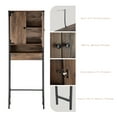 thumbnail image 5 of Landia Home Industrial over the Toilet Organizer, 2 Shelves, Dark Brown Wood Finish, 5 of 8