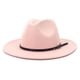 thumbnail image 1 of Sombrero de jazz Otoño e invierno Sombrero de copa retro Moda femenina Sombrero de lana para mujer, 1 of 6