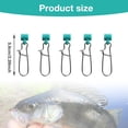 thumbnail image 3 of 50 Pcs Fishing Line Slider Swivels Kit, Strong Stainless Steel Tackle Connectors, Slip Lock Rigs for Freshwater & Saltwater Fishing, Bass, Trout & Redfish, By Cosmug, 3 of 9