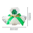 thumbnail image 2 of TIELUTT & Cat Tutu Dress with Green Bow – Embroidered Four Leaf Pet Clothes for Medium Dogs Pet Clothes for Small Dogs Pet Clothes for Medium Dogs Summer Pet Clothes for Medium Dogs Easter Pet Clothes, 2 of 7