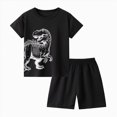 thumbnail image 4 of WXFAZCVU Outfits for Boys Graphic Short Sleeve Crewneck Shirt and Shorts Casual Summer Clothes Size 2-3 Years, 4 of 4