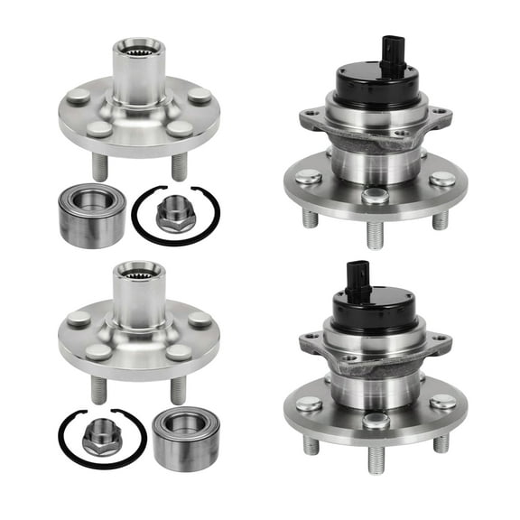 AutoShack Front & Rear Wheel Bearing Hub Assembly Repair Kit Replacement for 2000-2005 Toyota Celica 4-PC Set