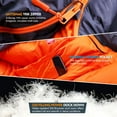 thumbnail image 2 of Saco de dormir de plumón hidrofóbico para adultos - Saco tipo momia de 4 estaciones ligero y compacto para mochileros, acampadas, montañismo y otras actividades al aire libre, 2 of 3