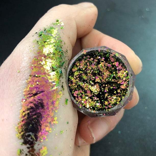 Polvo de brillo de espejo de Luz De Luna para manicura, polvo cromado de efecto metálico plateado, 1 frasco, Aurora Magic Mirror, Net-0.2g, 2023