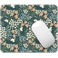 thumbnail image 1 of Square Flower Mouse Pad Premium Washable Cloth, NonSlip Rubber Base, Durable Stitched Edges, Perfect for Computers and Laptops, 9.25x7.75x0.12 Inch, 1 of 6
