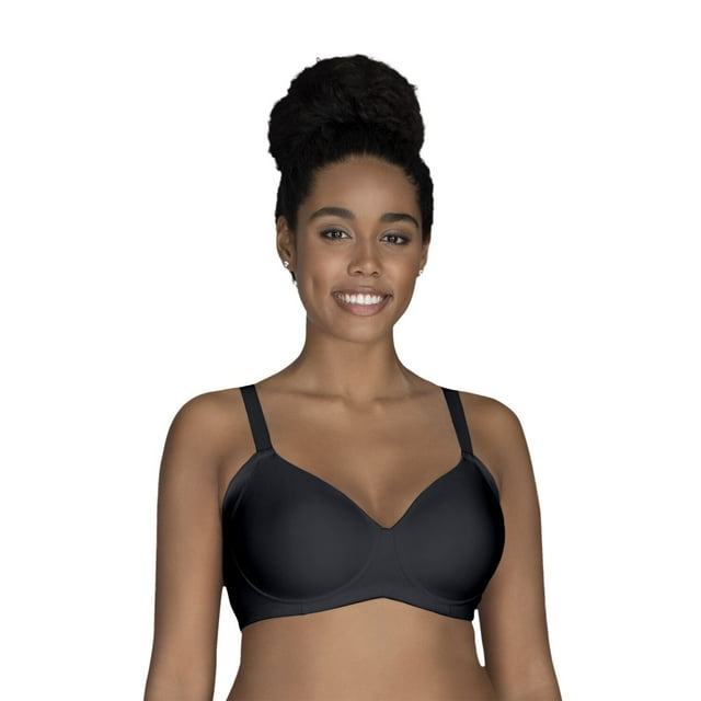 Vanity Fair Womens Beauty Back Full Figure Wirefree Extended Side and Back Smoot