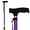 Purple, variant on RMS Walking Cane - Adjustable Walking Stick - Lightweight Aluminum Offset Cane with Ergonomic Handle and Wrist Strap - (Lavender)