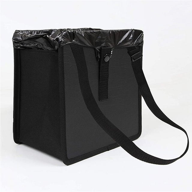 Bolsa de basura plegable impermeable para coche, bolsa de basura para caja de almacenamiento de coche, bolsa de almacenamiento para SUV/camión/furgoneta, color negro JM JM