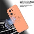 thumbnail image 6 of Compatible with Xiaomi 13T Pro Case Silicone Cute Shockproof Anti-Scratch Xiaomi 13T Pro Phone Case with Ring Kickstand Full Body Protection Cases for Women (Orange), 6 of 14