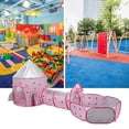 thumbnail image 3 of Carpa Irfora Tienda de campaña para niños 3 en 1, túnel de rastreo y pozo de pelotas con aro de baloncesto, tienda de campaña espacial para niños con bolsa de almacenamiento con cremallera para niños, Irfora Carpa, 3 of 7
