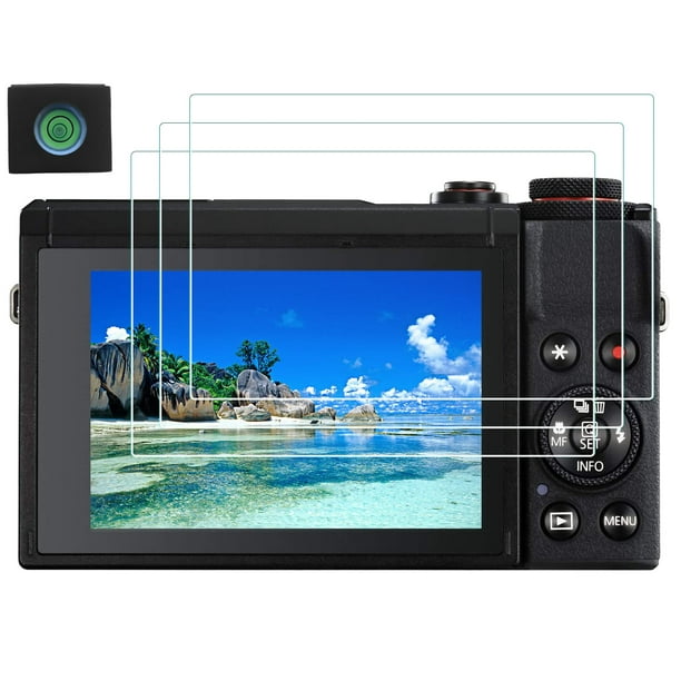 Protector de pantalla HUIPUXIANG Canon G7X Mark III, paquete de 3, 0,3 mm