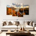 thumbnail image 2 of Elephant Stock Hudson River Wall Art - Horizontal Multi Panel Canvas - Living Room Wall Decor - Nature Multi Panel - Gray And Blue Decor - 84" x 54", 2 of 8